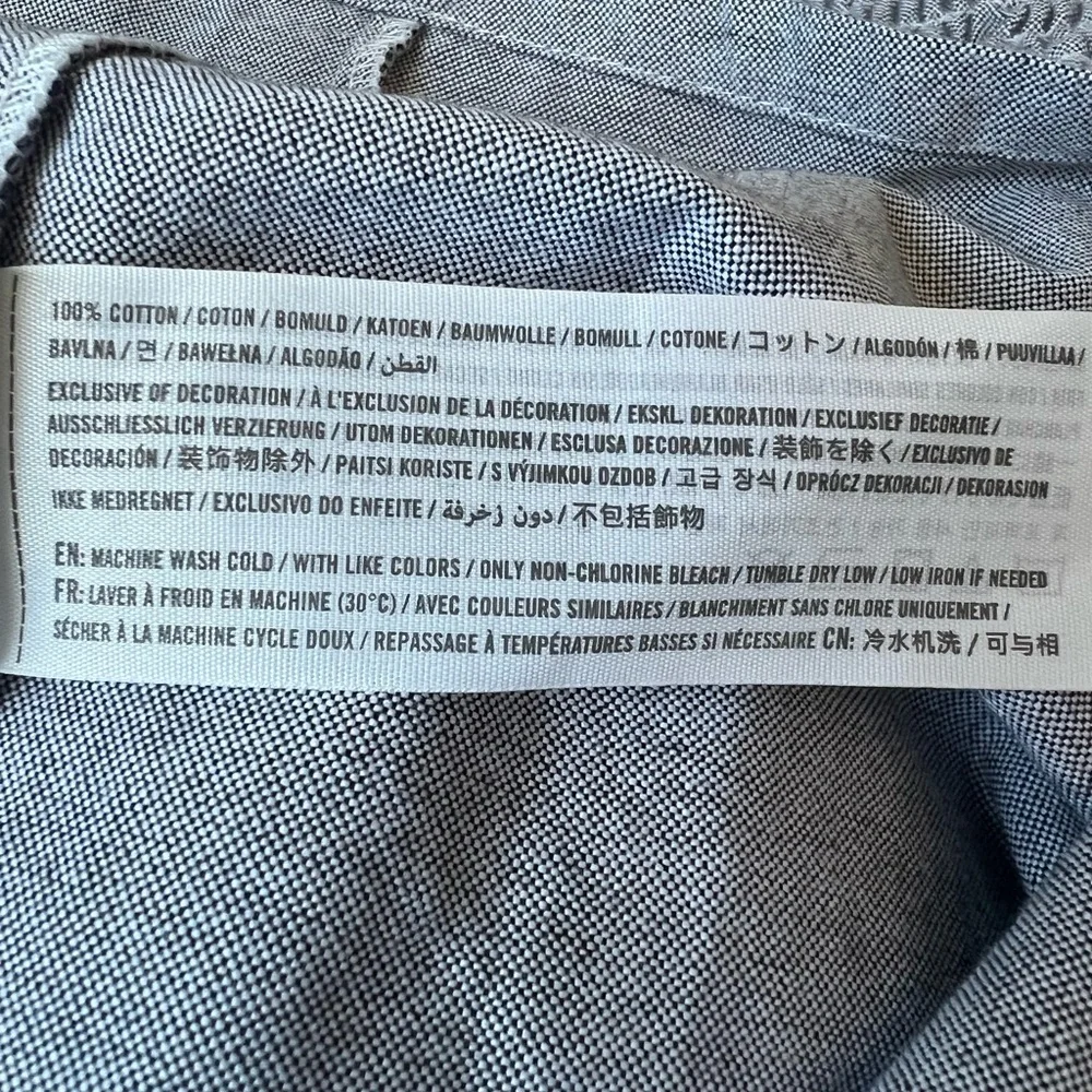 Abercrombie Gray Chambray Button-Down Dress - Picture 10 of 10